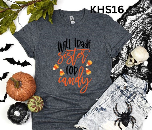 Will Trade Sister Halloween Shirt