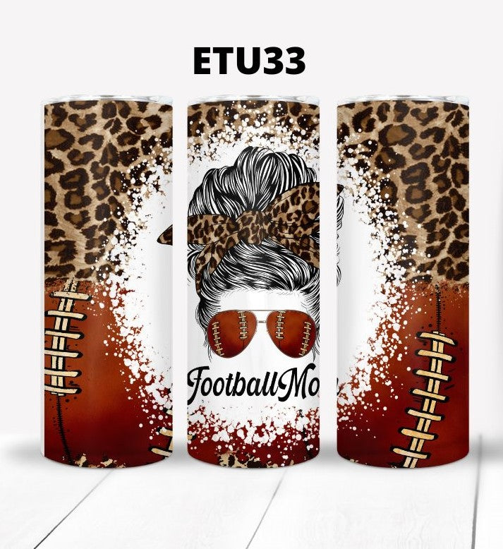 Customizable 20 oz. Football Tumbler – Ideal for Awards & Fan Gifts