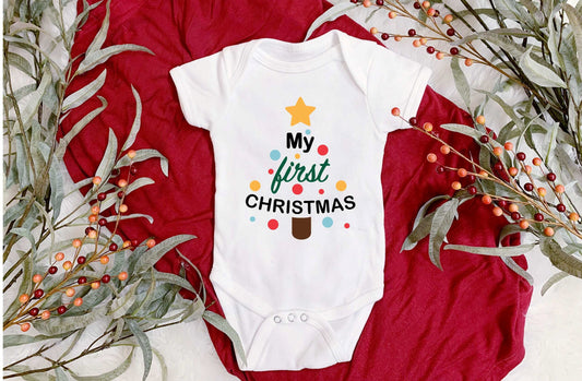 First Christmas Tree Infant Onesie