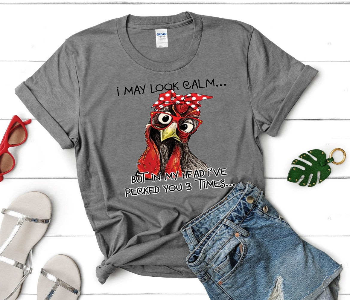 Pecked You 3 Times T-shirt