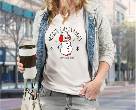 Merry Christmas Snowman T-shirt