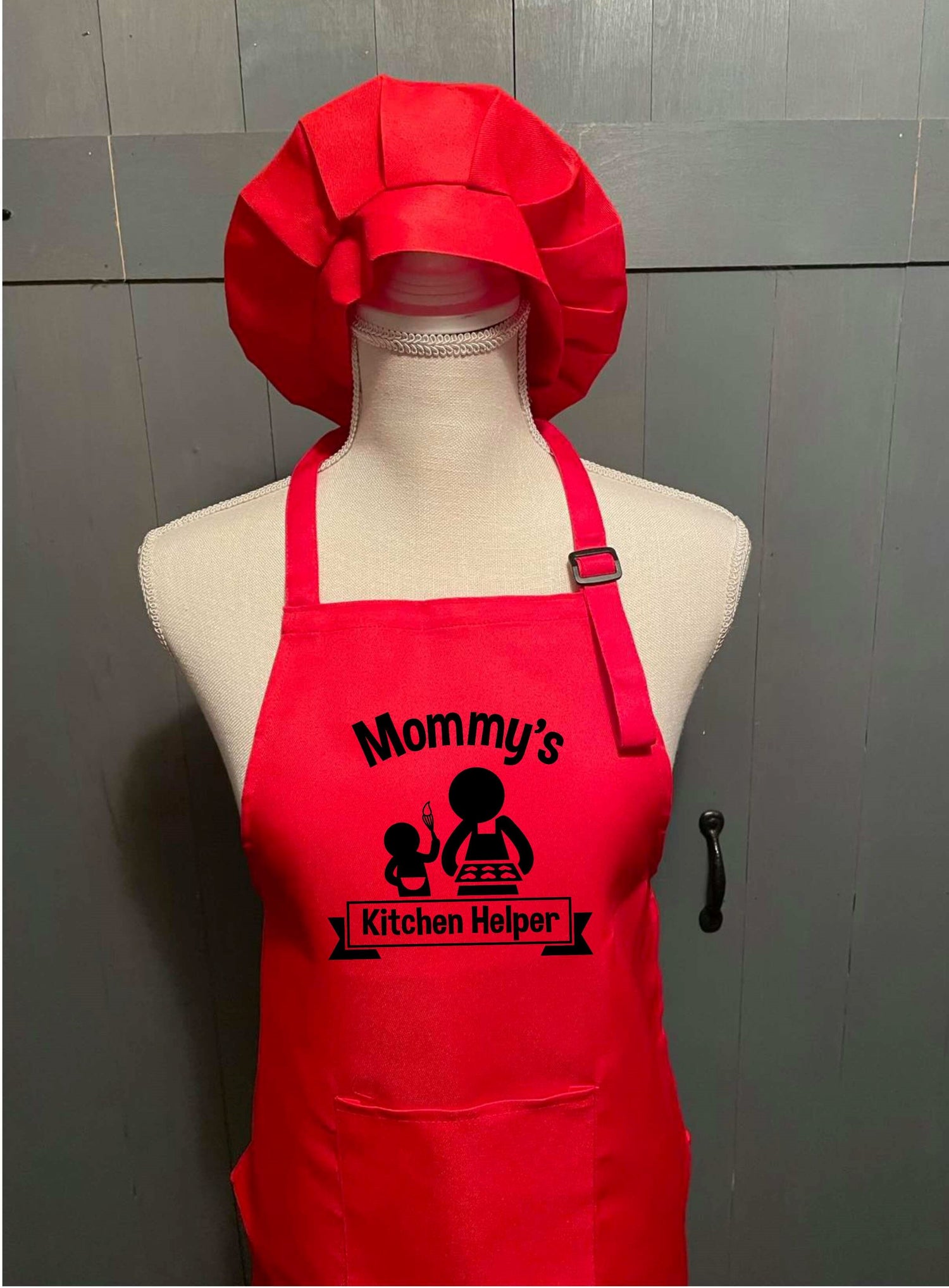 Little Chef and Mommy Chef Design Gifts for Mom and Kids 2 Piece Apron Set