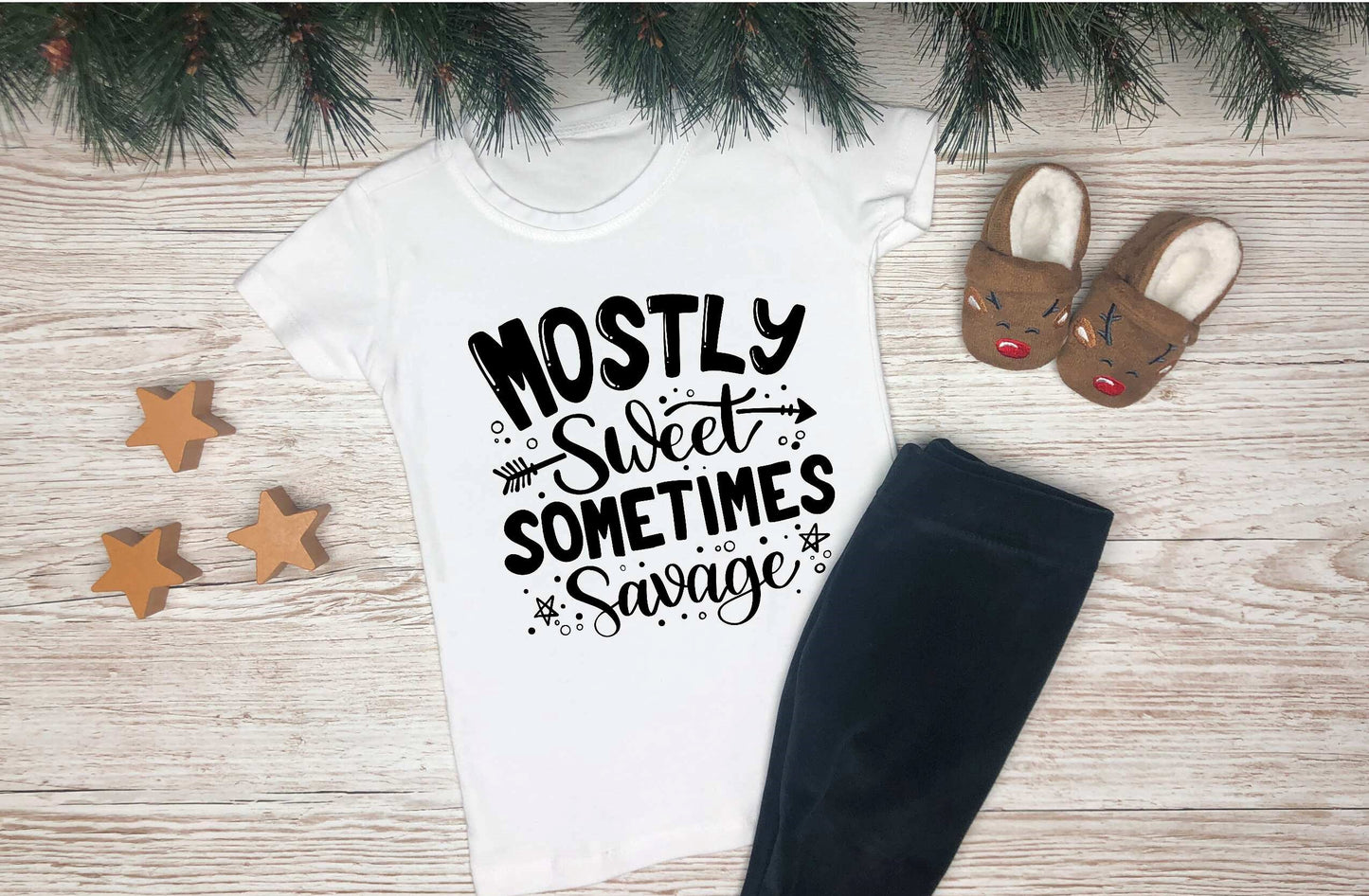 Mostly Sweet Sometimes Savage Short Sleeve T-shirt