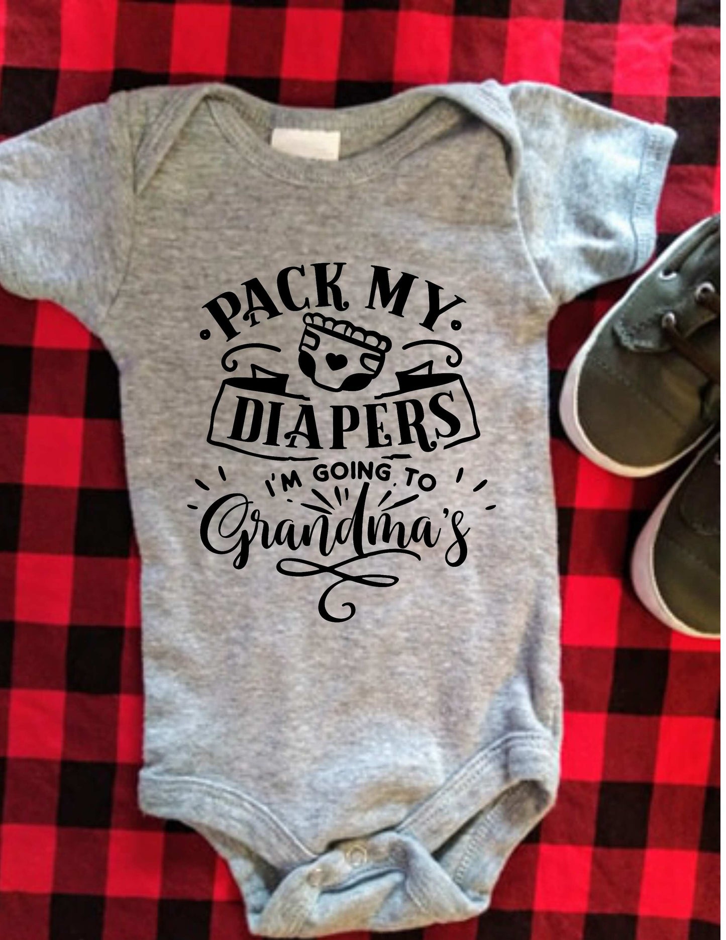 Pack My Diapers Infant Onesie