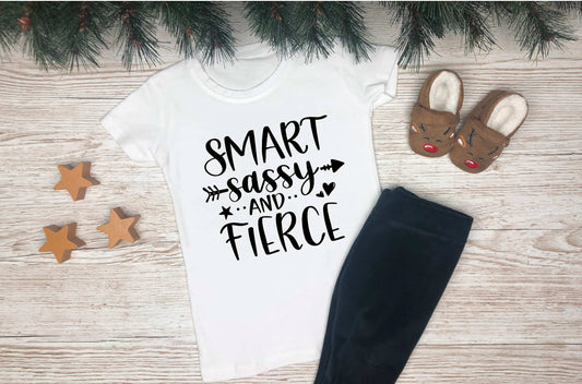 Smart Sassy and Fierce Short Sleeve T-shirt